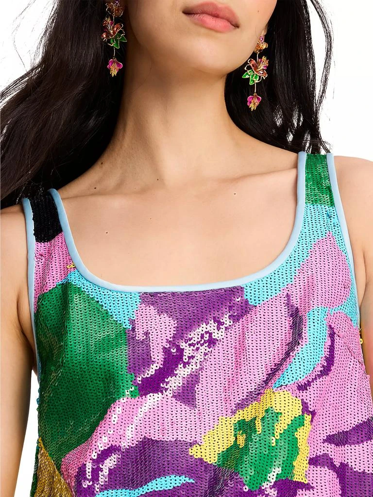 Kate Spade Orchid Bloom Sequin Minidress 6