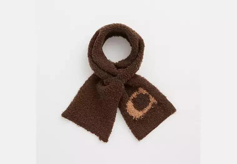 Coach Restored Sherpa Knit Scarf