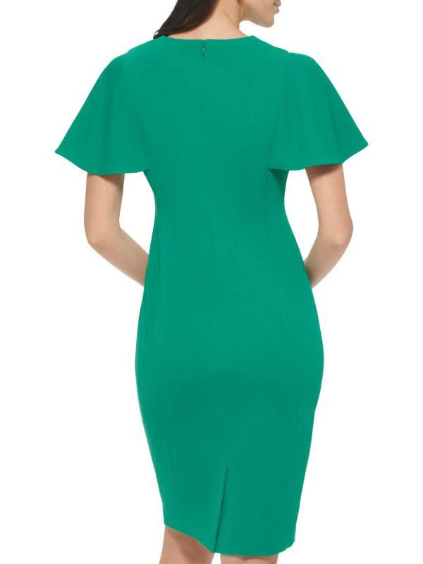 Calvin Klein Flutter Sleeve Sheath Dress 2