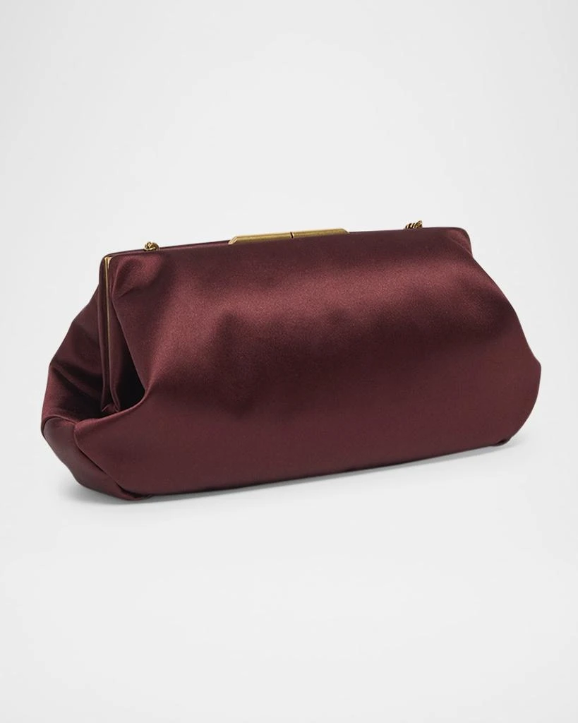 Yves Saint Laurent Small Clutch Bag in Satin with Chain 6