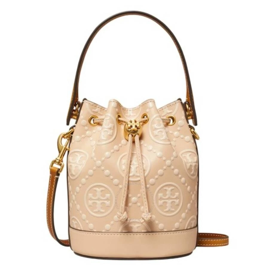 Tory Burch Mini T Monogram Embossed Bucket Bag 1