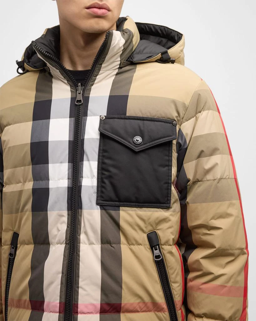 Burberry Men's Rutland Check Reversible Puffer Jacket 6