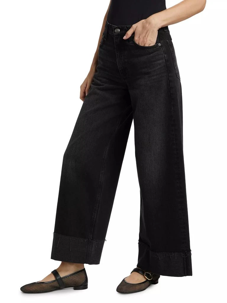 Rag & Bone Sofie High-Rise Wide-Leg Cuffed Jeans 4