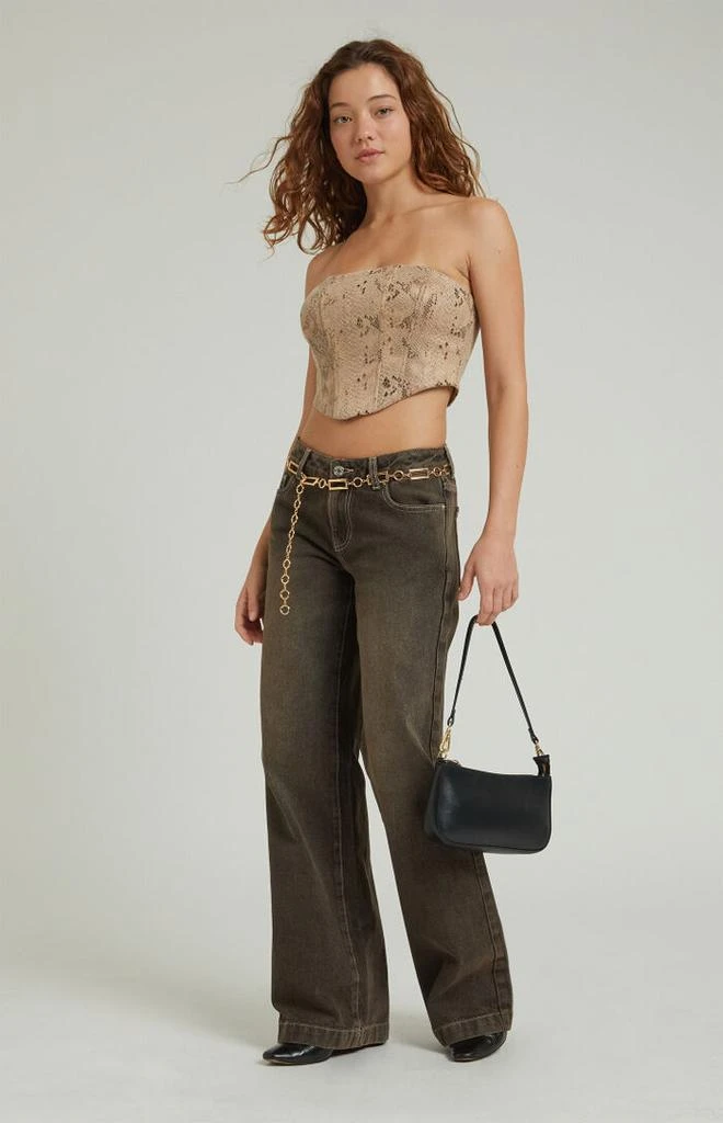 PacSun Casey Brown Low Rise Baggy Jeans 2