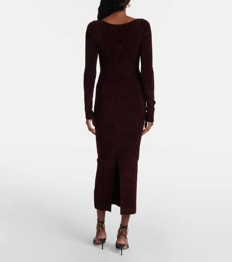 Galvan Freya velvet maxi dress 3