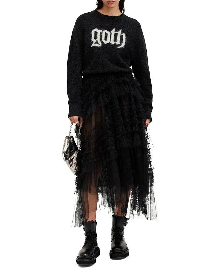 ALL SAINTS Goth Graphic Sweater 2