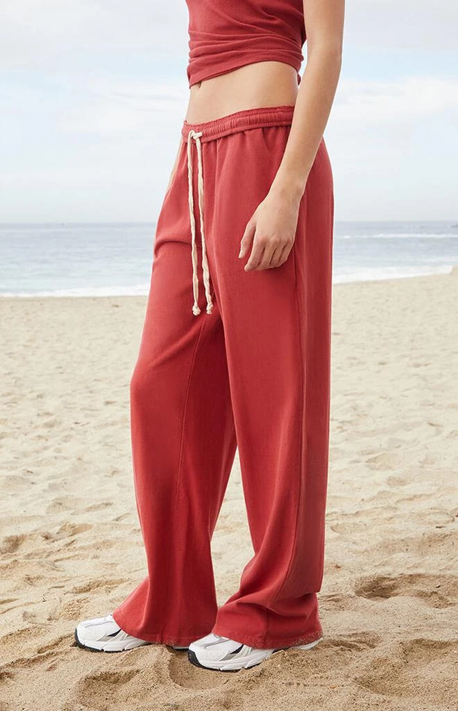 John Galt Red Anastasia Tie Baggy Sweatpants 3