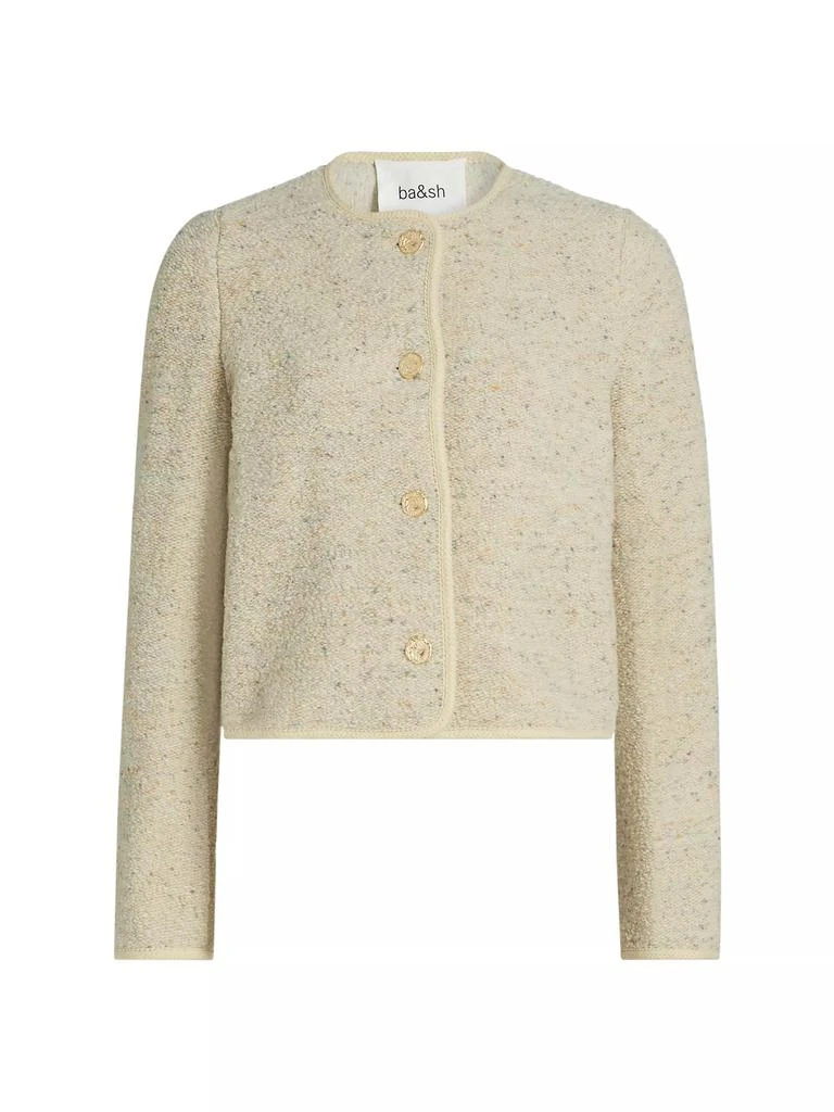 ba&sh Deredith Textured Wool-Blend Jacket 1