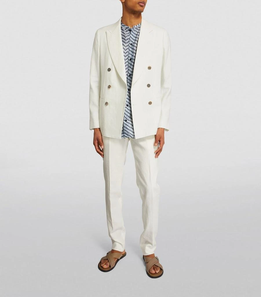 Giorgio Armani Linen Double-Breasted Two-Piece Suit 2