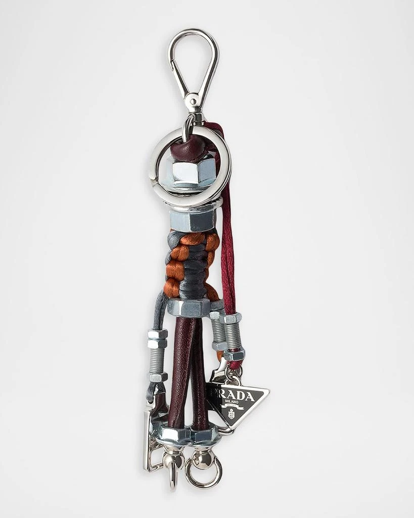 Prada Robot Metal Keychain Bag Charm