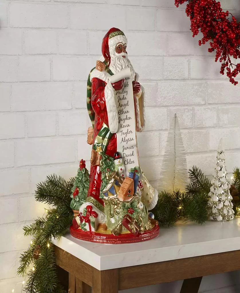 Fitz and Floyd Holiday Home African American Santa Figurine, 18.75-in 5