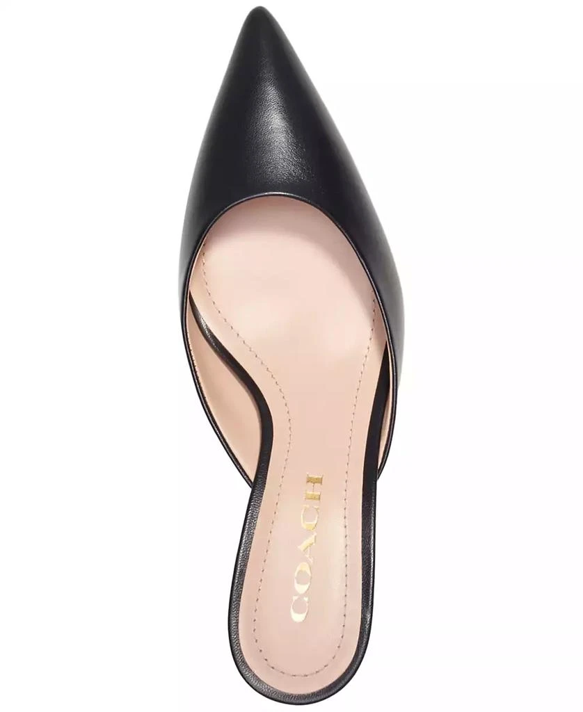 COACH Women's Renn Slip On Kitten Heel Pumps 4