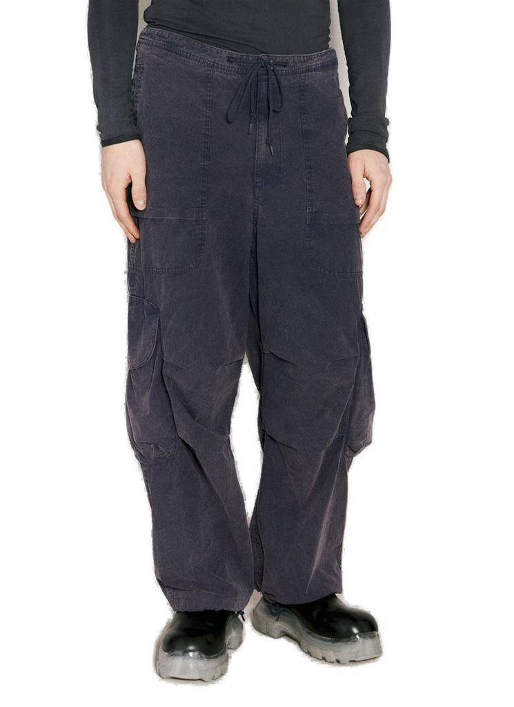 パンツ entire studios FREIGHT CARGO PANTS XL Freight cotton canvas cargo pants in black - Entire Studios