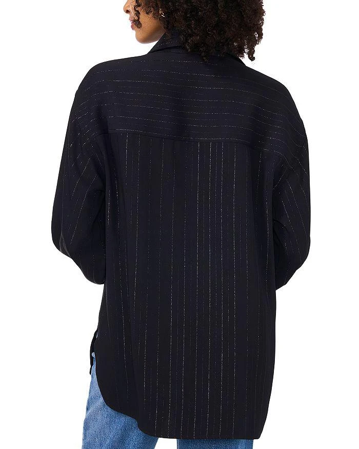 Vince Camuto Metallic Pinstriped Shirt 3