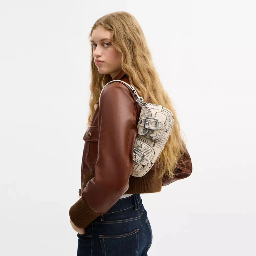 Coach Ashton Shoulder Bag With Newspaper Print 3
