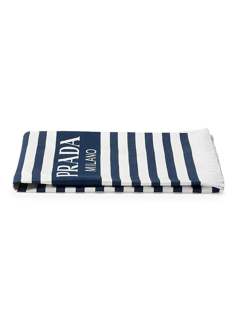 Prada Striped Cotton Beach Towel