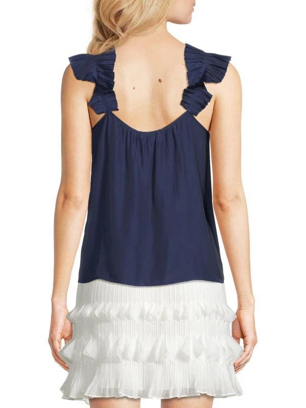 Ramy Brook Leah Ruffled Cap-Sleeve Top 2