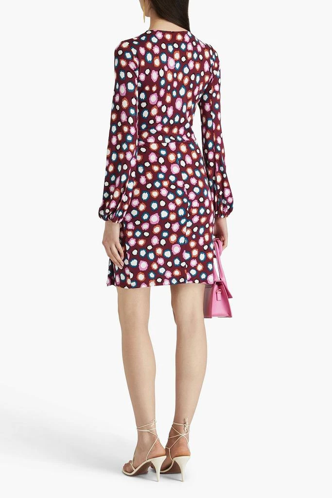 DIANE VON FURSTENBERG Wrap-effect printed jersey mini dress 3