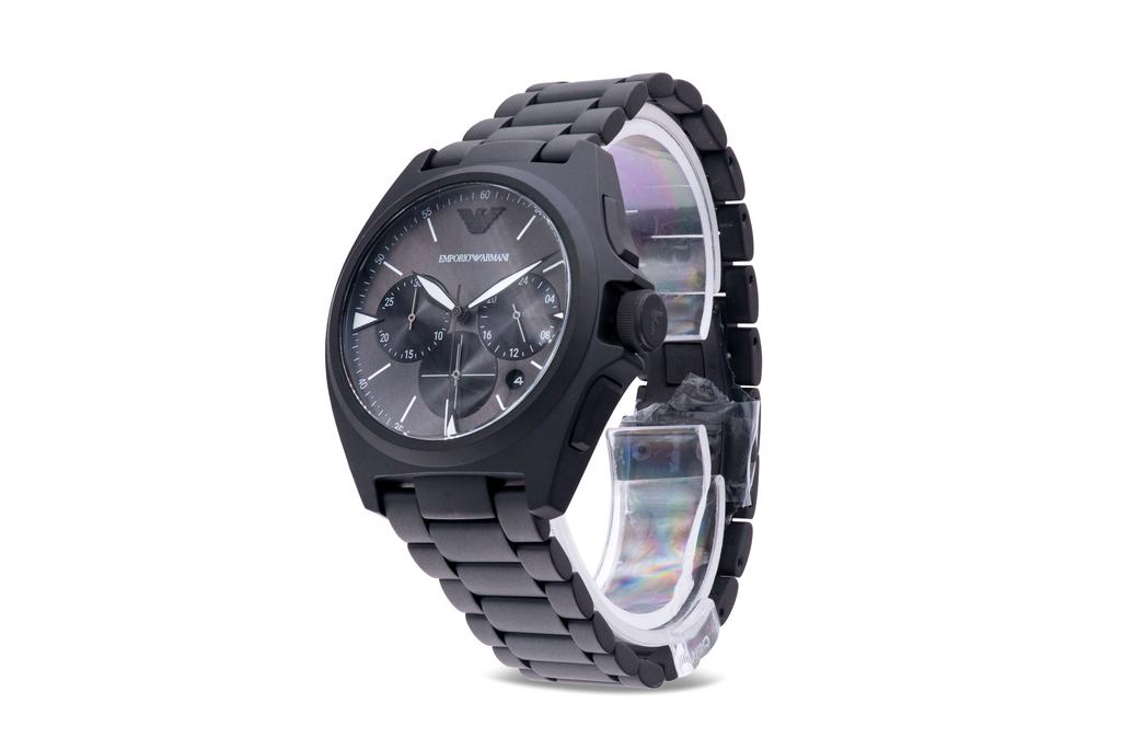 Armani Emporio  Black Stainless Steel Mens Watch