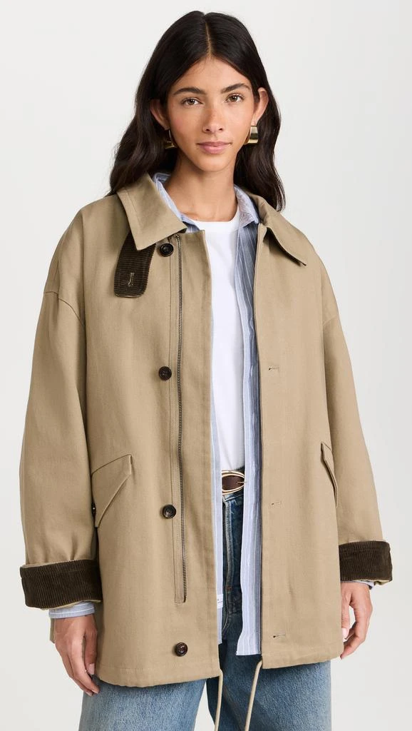 Pixie Market Contrast Corduroy Country Barn Jacket 1