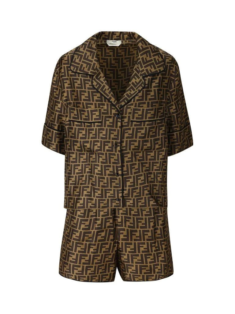 Fendi Fendi FF Monogrammed Short-Sleeved Pyjamas Set 1