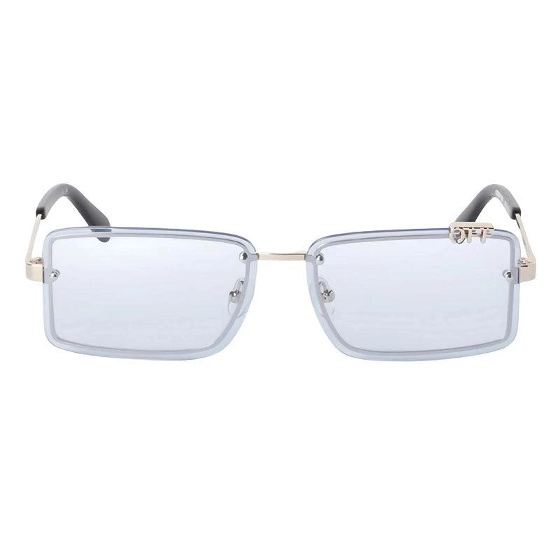 Off-White Sunglasses Rectangle Rimless, Gold Frame And Light  display picture 2