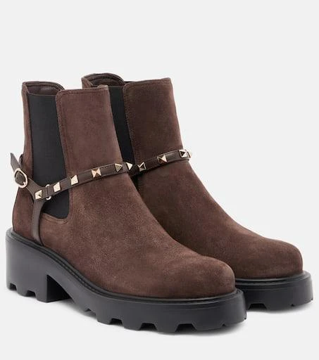 Valentino Beatle Rockstud suede Chelsea boots 1