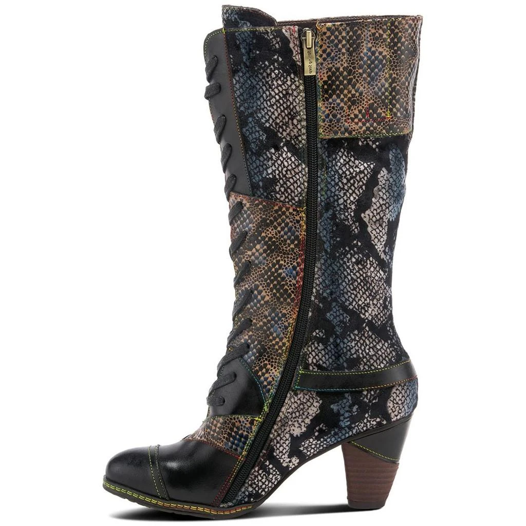 L'Artiste by Spring Step Malagie Ve Womens Leather Toe Cap Zipper Mid-Calf Boots 2