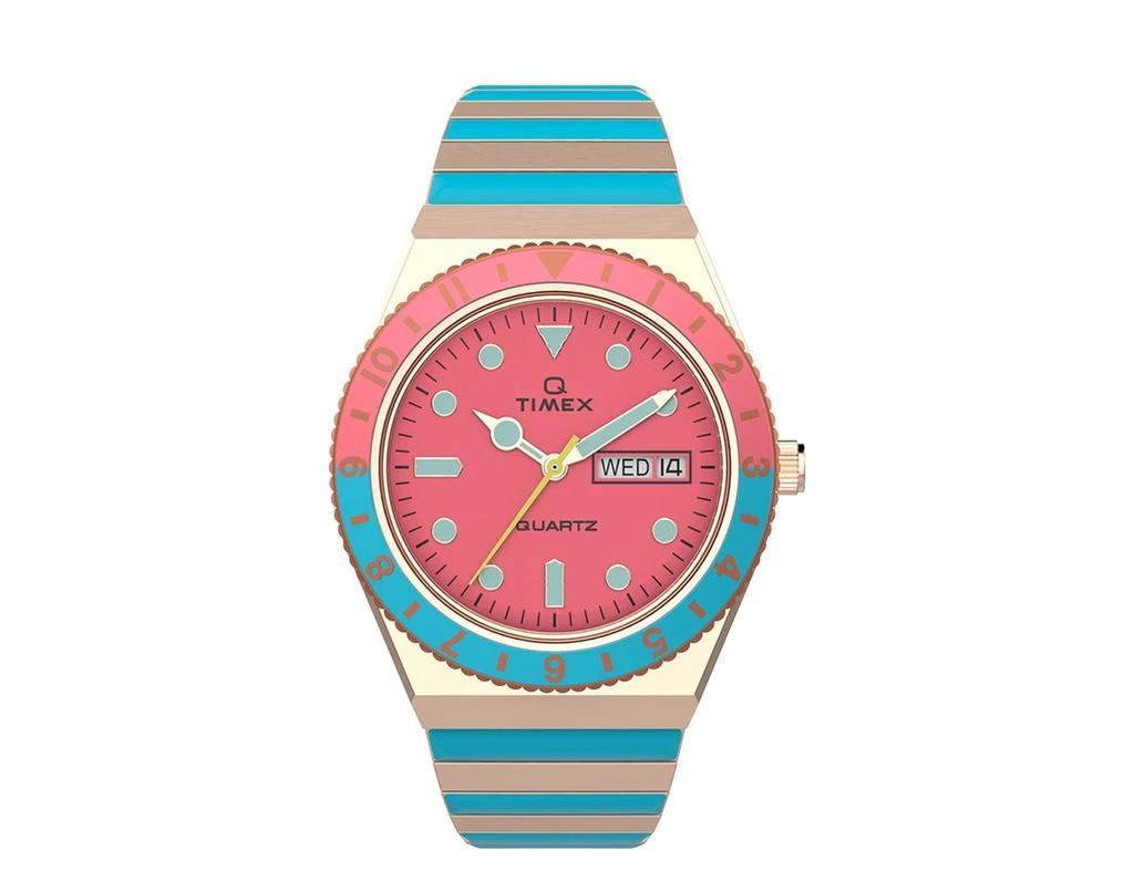Timex Diver Inspired Q Malibu Rose Gold-Tone Expansion Ladies Watch 2