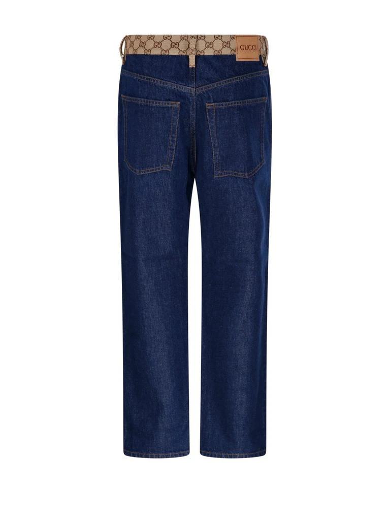 Gucci Gucci Logo Waistband Detailed Boyfriend Jeans 2