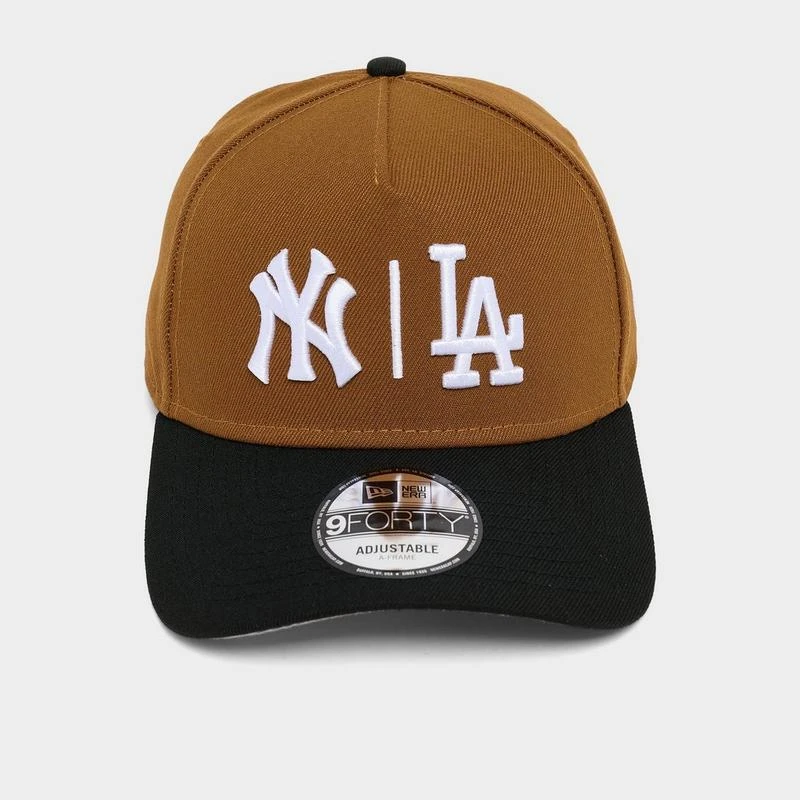 New Era New Era New York Yankees Los Angeles Dodgers MLB 9FORTY A-Frame Snapback Hat 6
