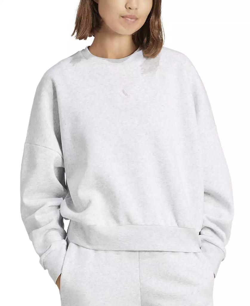Adidas Women
s Essentials Crewneck Small-Logo Sweatshirt