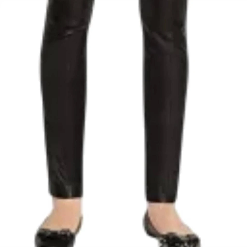 Salvatore Ferragamo Women
s Nappa Leather Trousers In Black 2