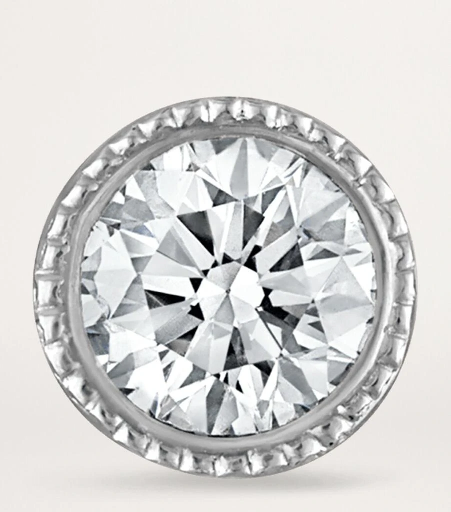 Maria Tash Scalloped Set Diamond Threaded Single Stud Earring (2.5mm) 3
