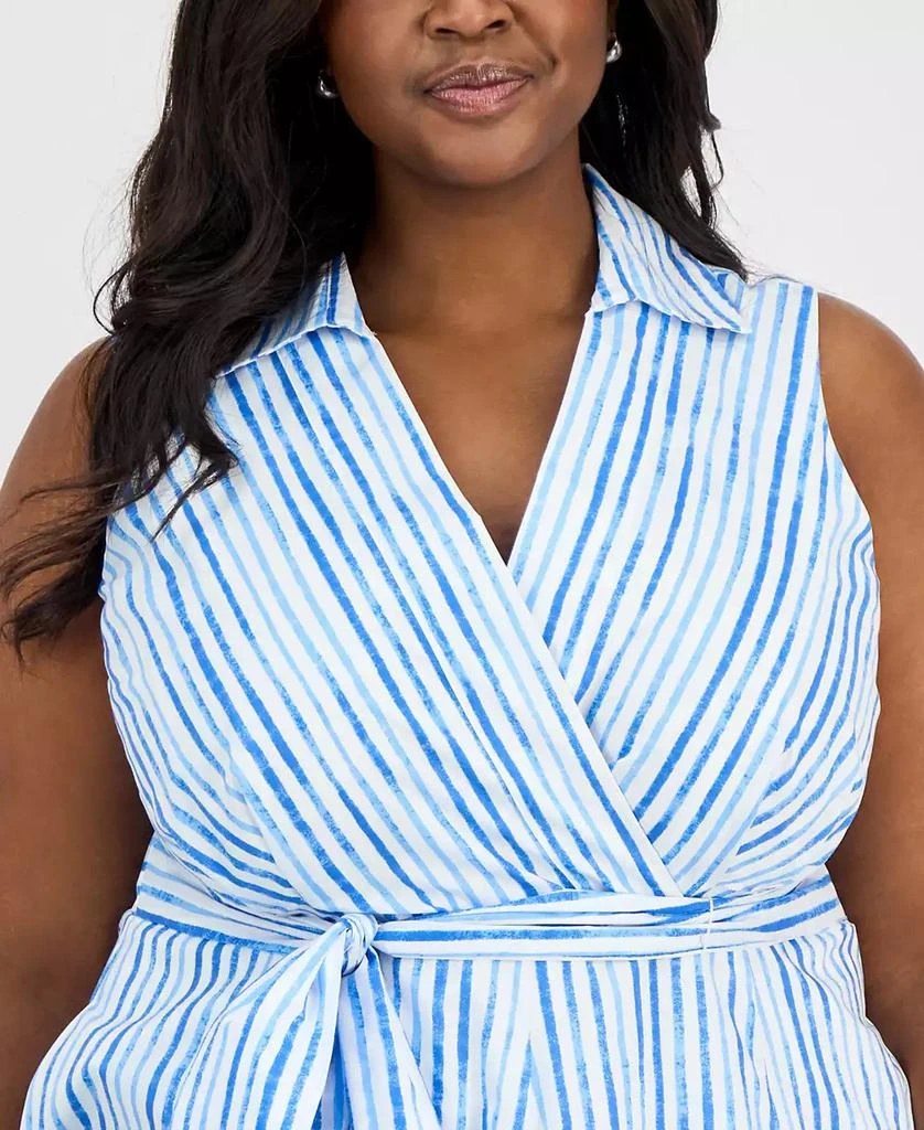 Shop Plus Size Cotton Striped Faux-Wrap Shirtdress on Sale at BeyondStyle   Get 82% Off Plus Size Cotton Striped Faux-Wrap Shirtdress with Limited-Time  Flash Deals, Exclusive Discounts, and Special Offers. Enjoy Unbeatable