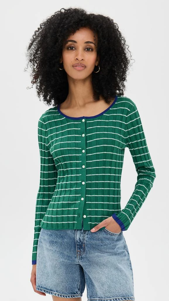 Alex Mill Cerise Ribbed Cardigan 6