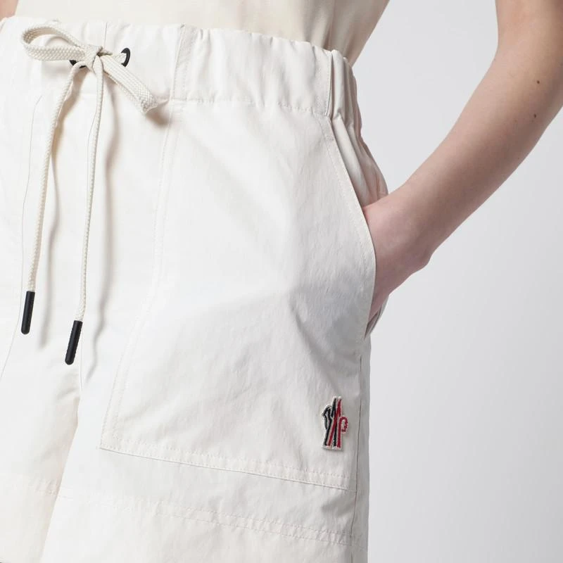 Moncler Beige technical froissé shorts 5