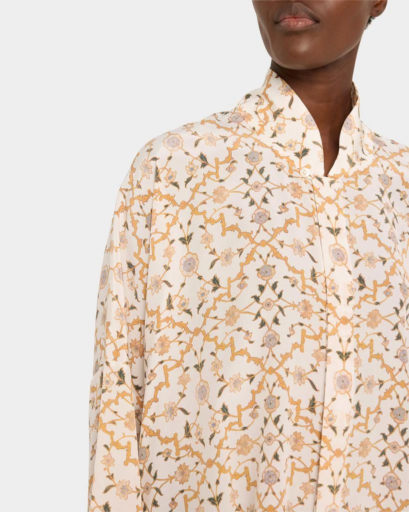 Eskandar Chinese Imperial Shirt with Chinese Collar (Mid Plus Length) 5