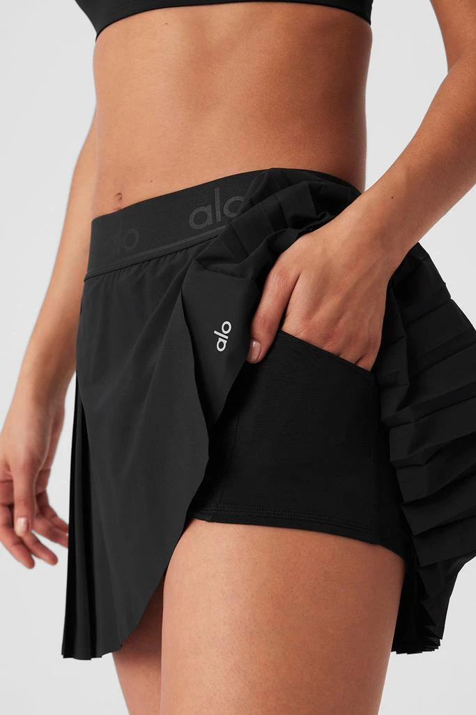 Alo Yoga Aces Tennis Skirt - Black 5