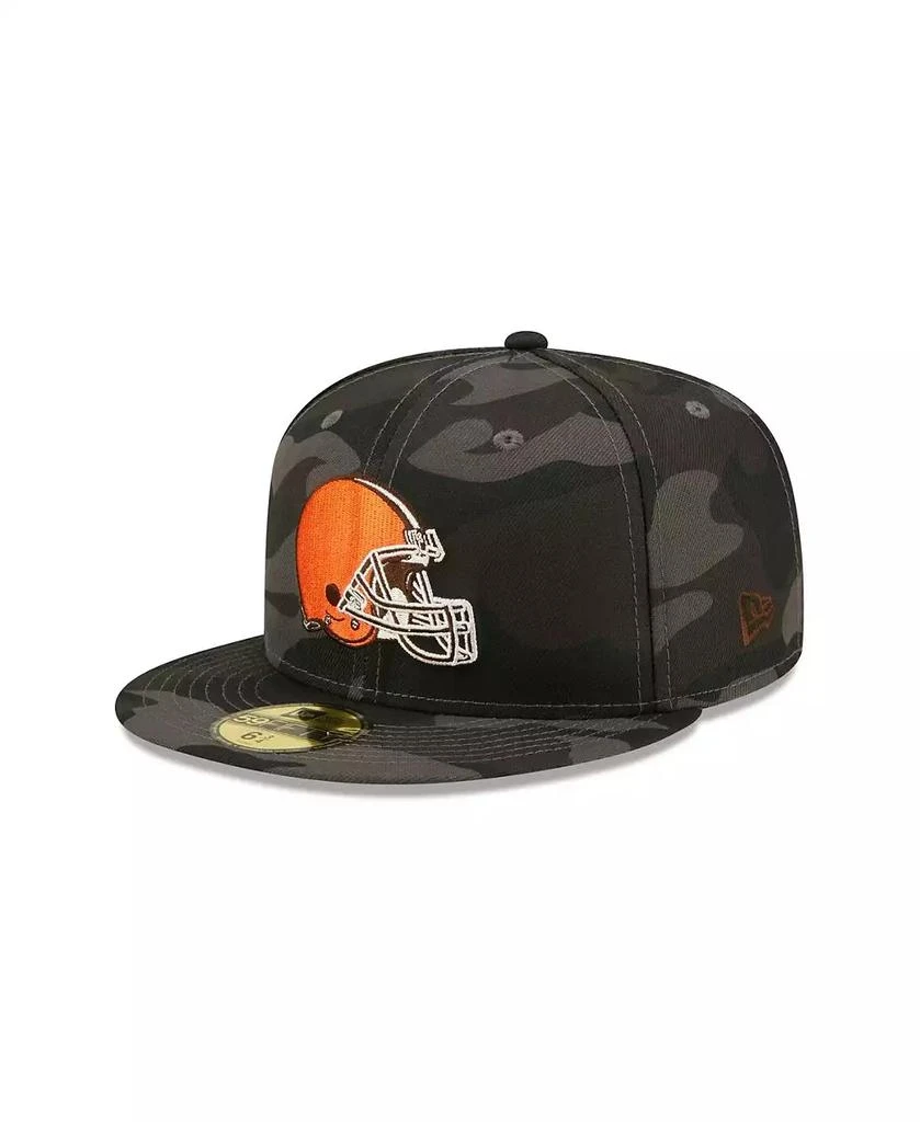 New Era Men's Black Cleveland Browns Camo 59FIFTY Fitted Hat 1