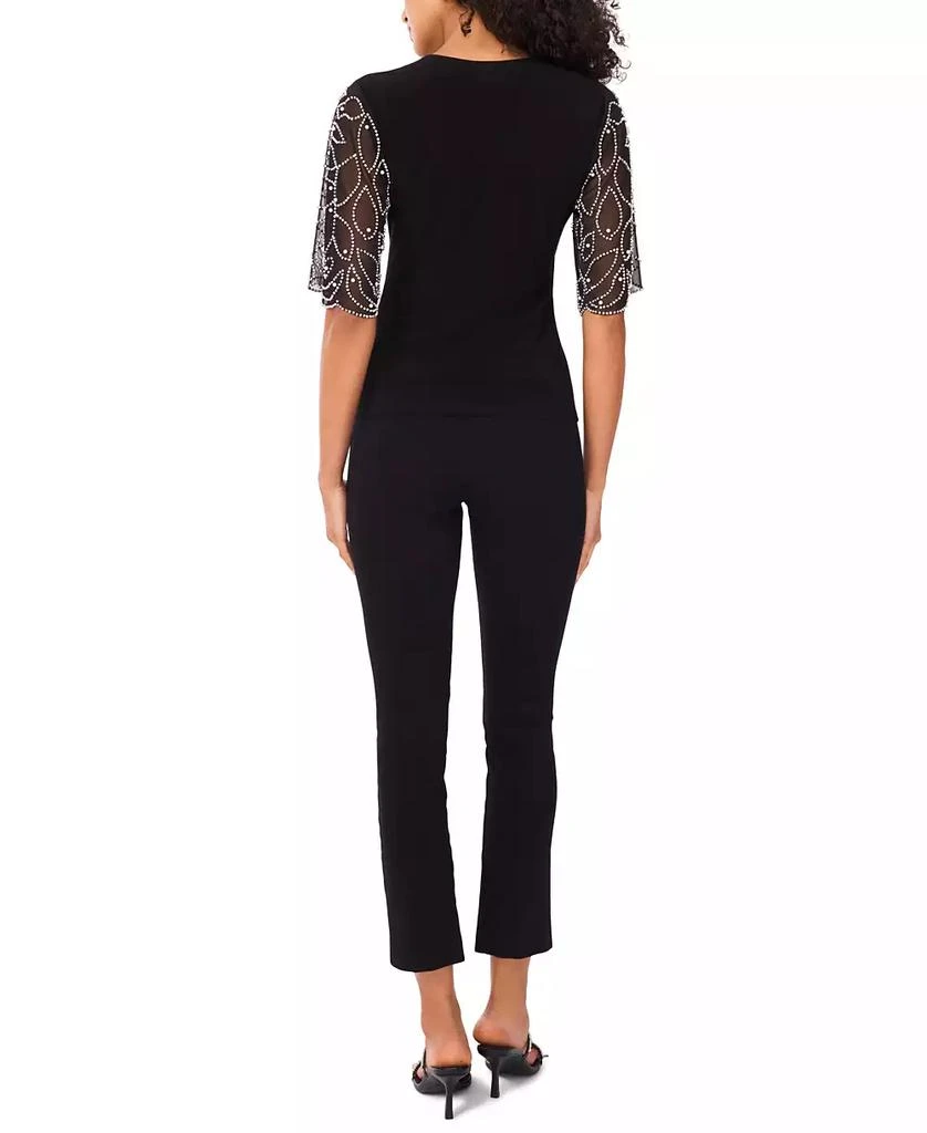 MSK Petite Short-Sleeve V-Neck Top 2