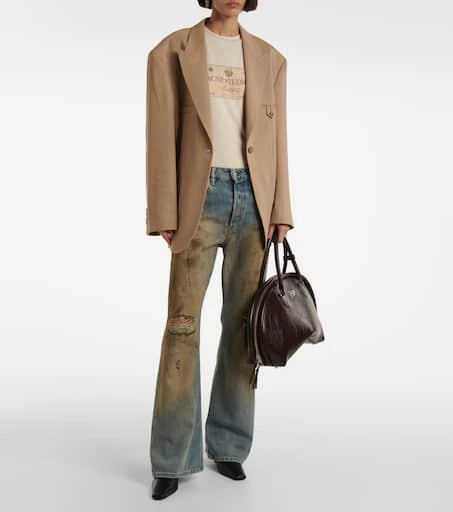 Acne Studios Penicillin distressed wide-leg jeans 2