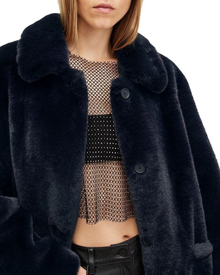 ALL SAINTS Sora Faux Fur Coat 4