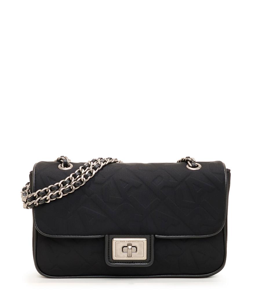 Karl Lagerfeld Paris AGYNESS NEOPRENE EMBOSSED SHOULDER BAG