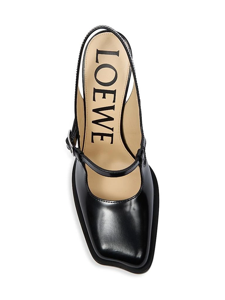Loewe Onda Leather Slingback Pumps 5