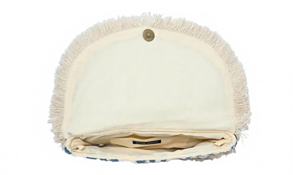 Antik Kraft Women's Coastal Shell Clutch Bag In White 3