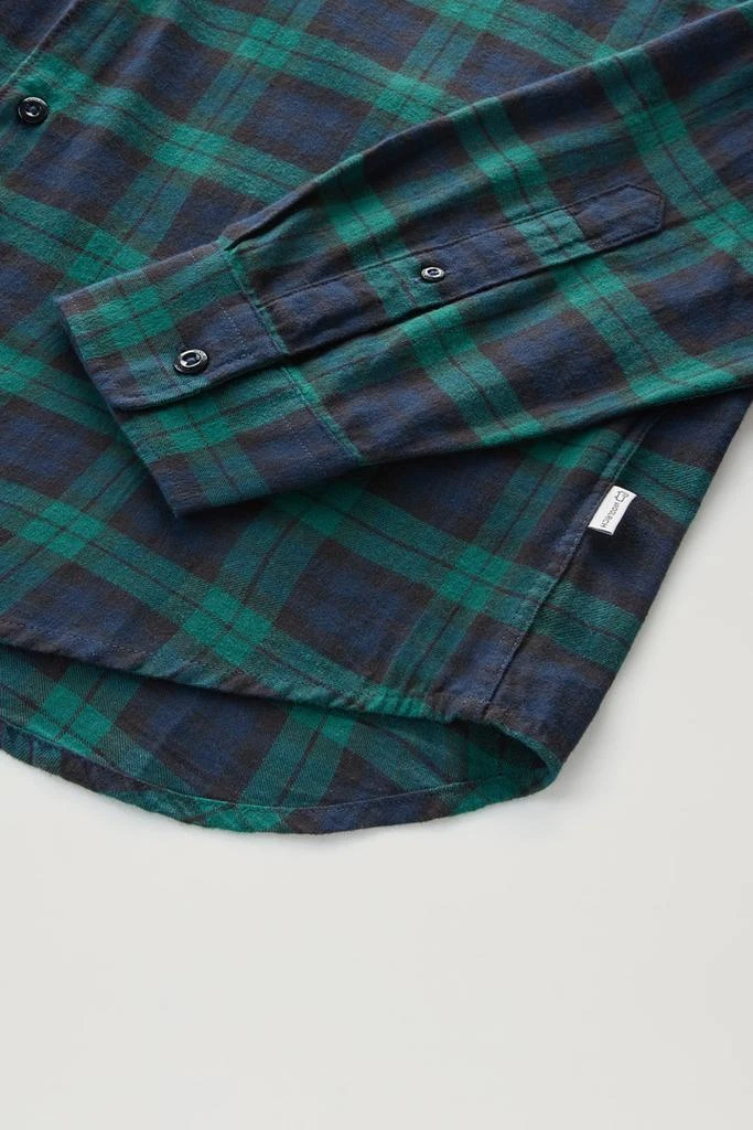 WOOLRICH Check Shirt in Lightweight Flannel - Men - Black 7