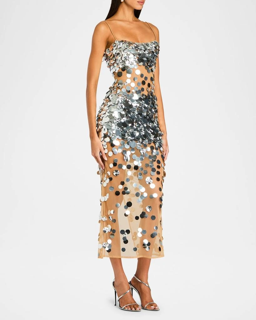 retrofête Mischa Sequin-Embellished Sleeveless Midi Dress 2