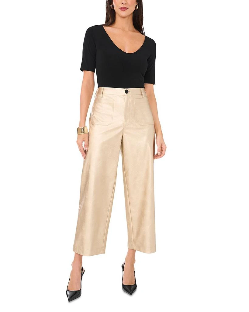 Vince Camuto Cropped Metallic Pants 2