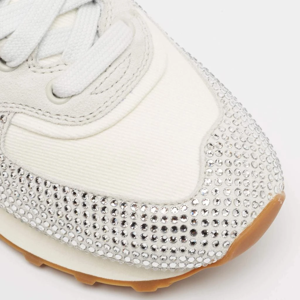 Miu Miu Miu Miu x New Balance 574 White Suede and Denim Sneakers Size 37 7